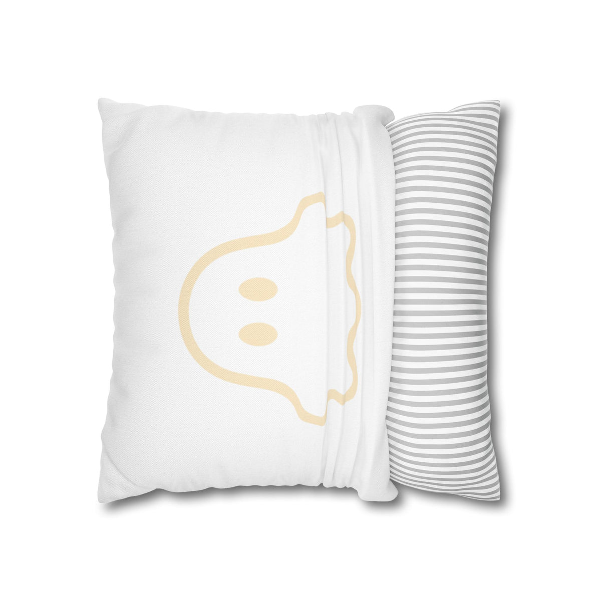 Neutral Ghost & BOO Halloween Pillowcase