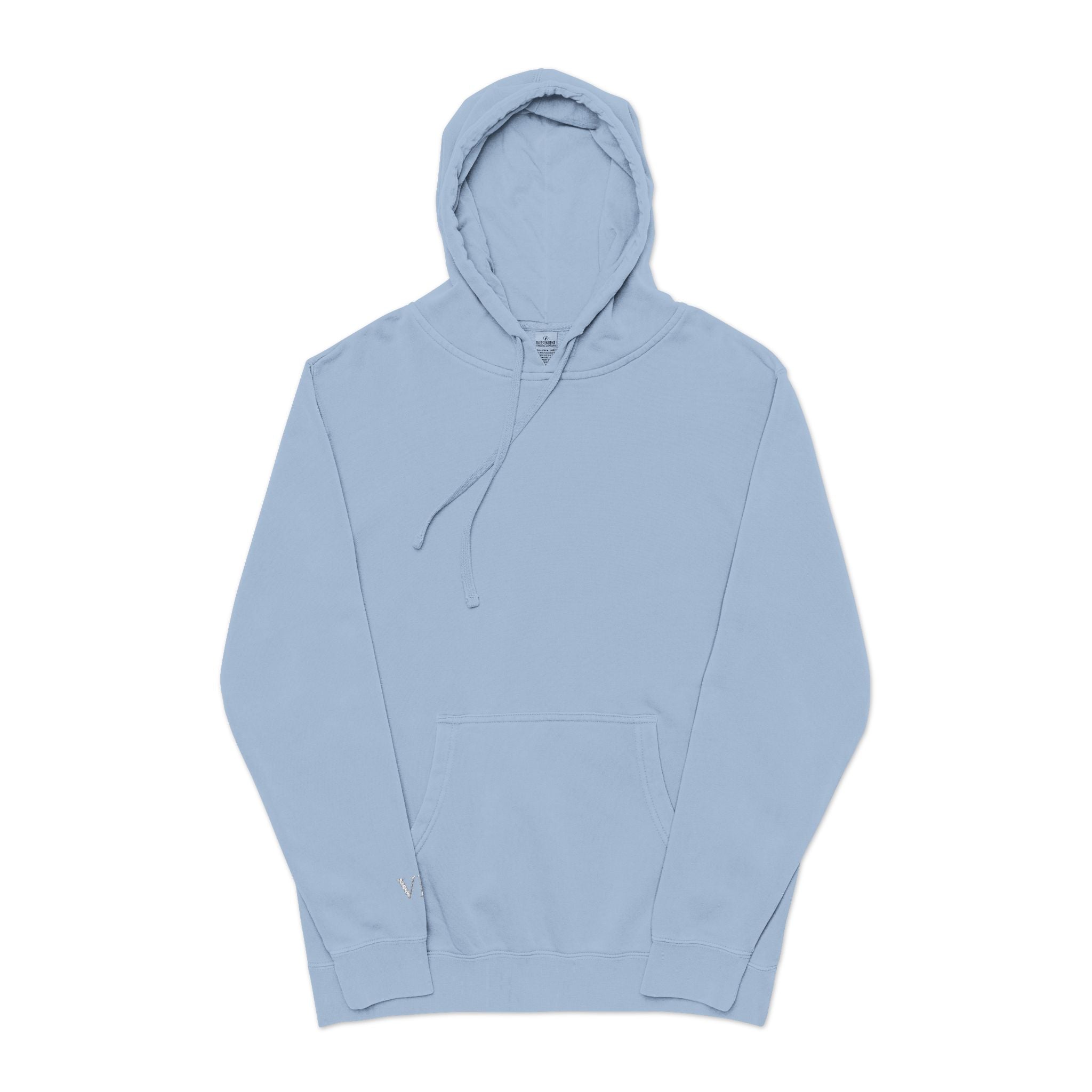 VII Collection on Sleeve | Minimalist Pigment-Dyed Unisex Hoodie