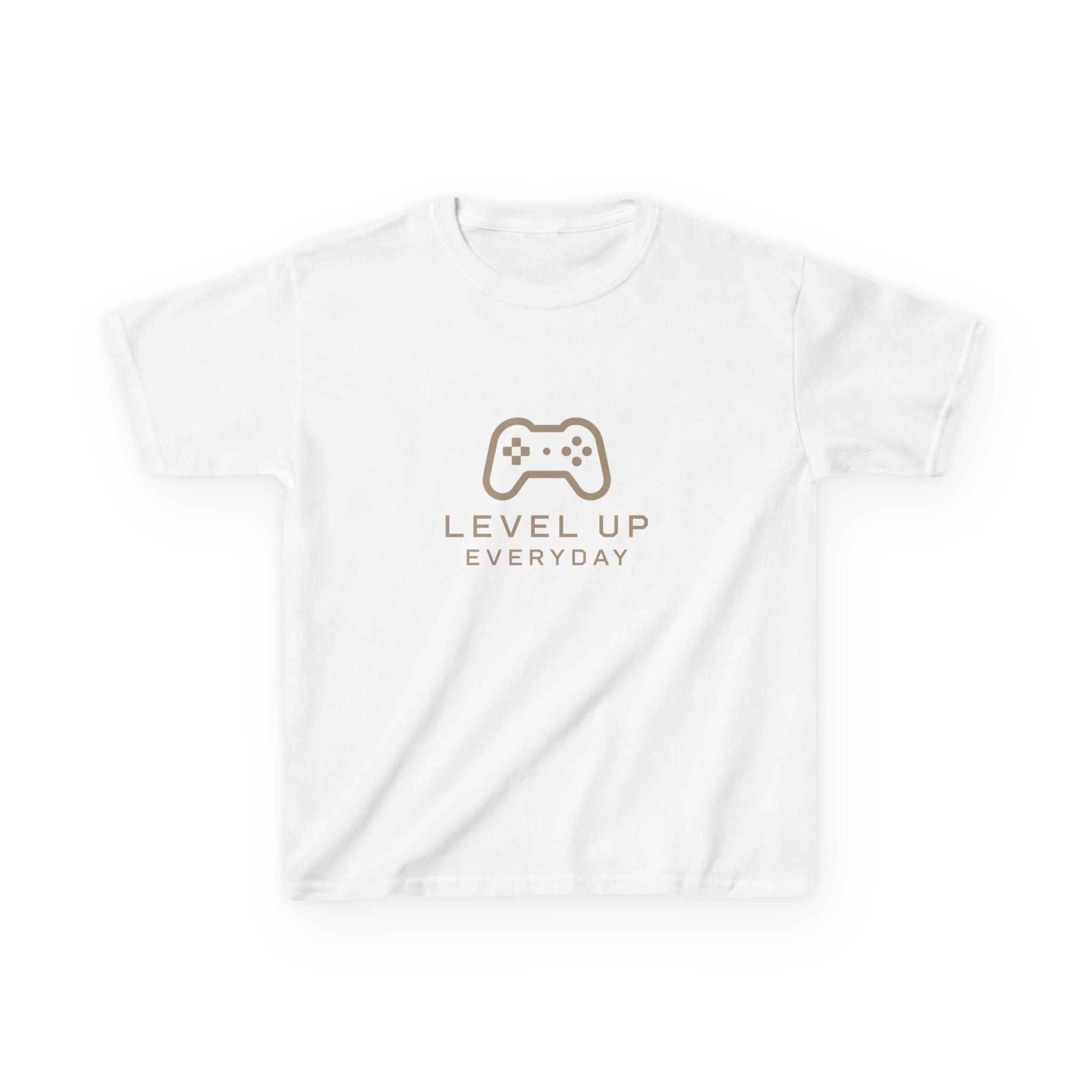 Kids Tee — "Level Up Everyday" Gamer Controller Graphic