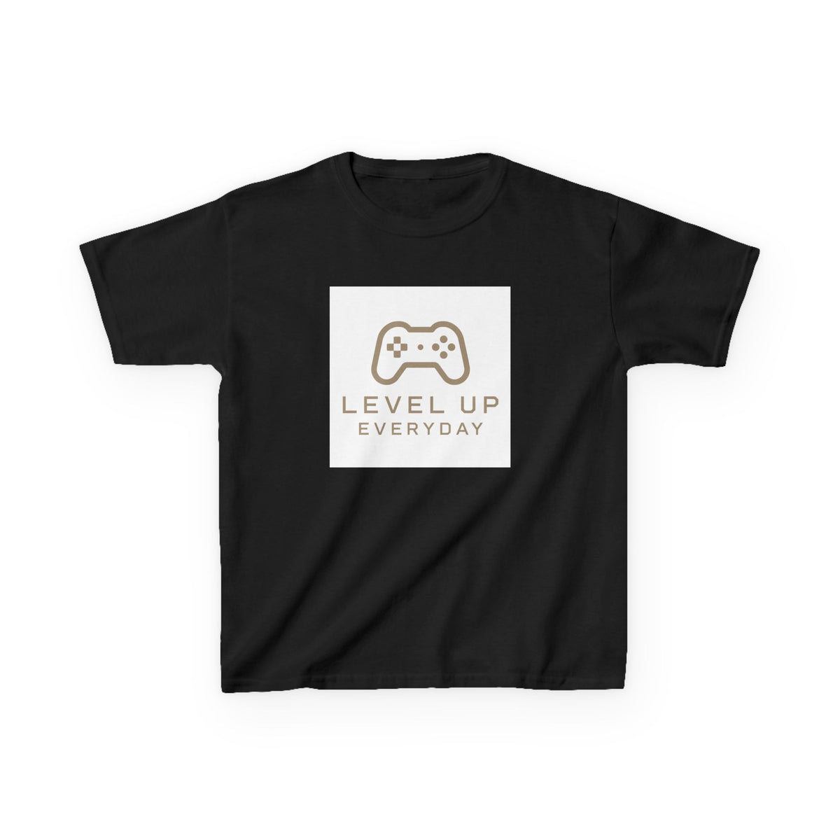 Kids Tee — "Level Up Everyday" Gamer Controller Graphic