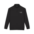 VII Collection Embroidered Fleece Quarter-Zip Pullover