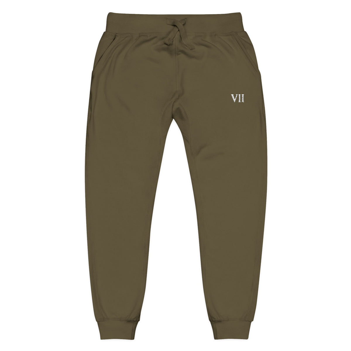 VII Embroidered Fleece Joggers | VII Collection