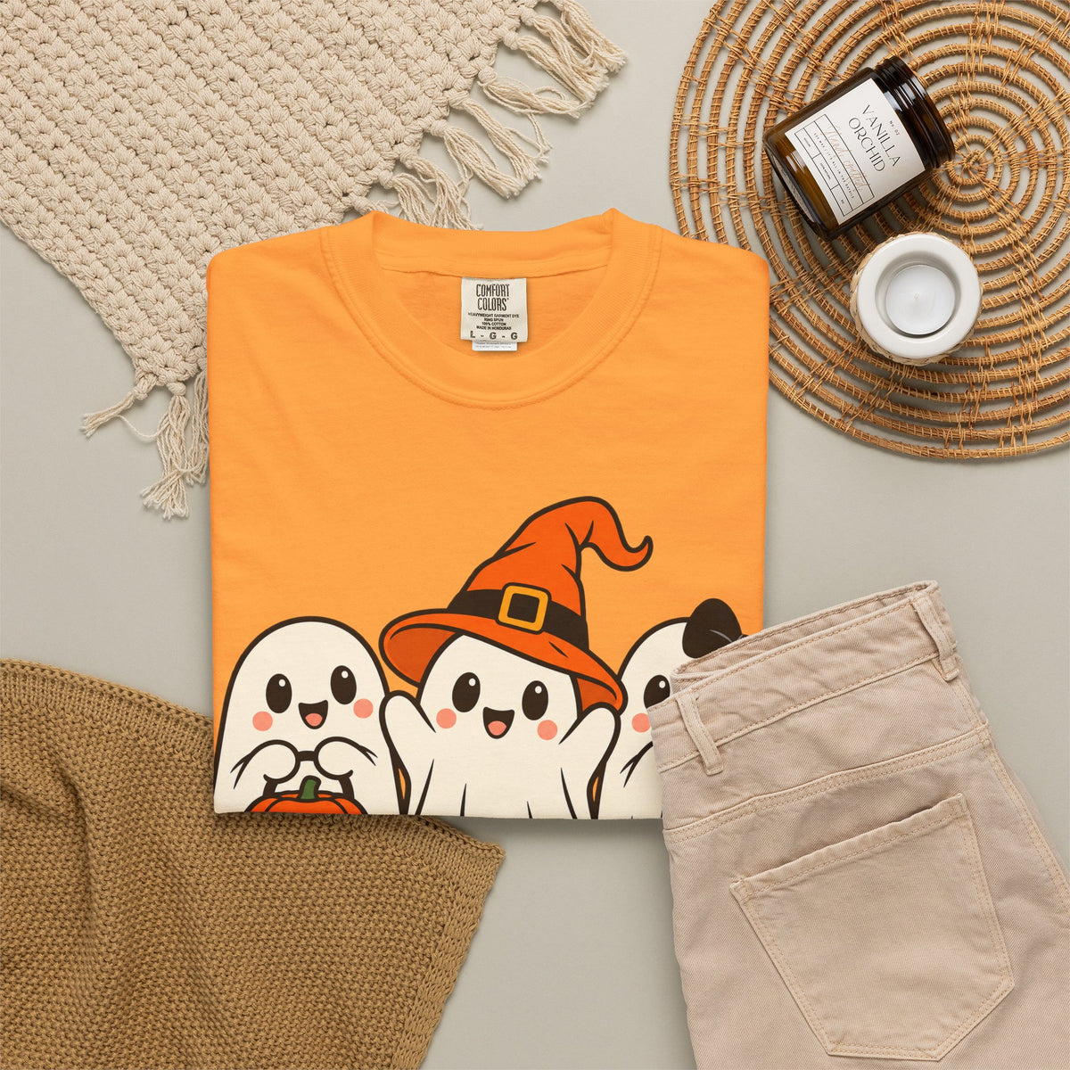Boo Crew Halloween Ghost Tee | Comfort Colors