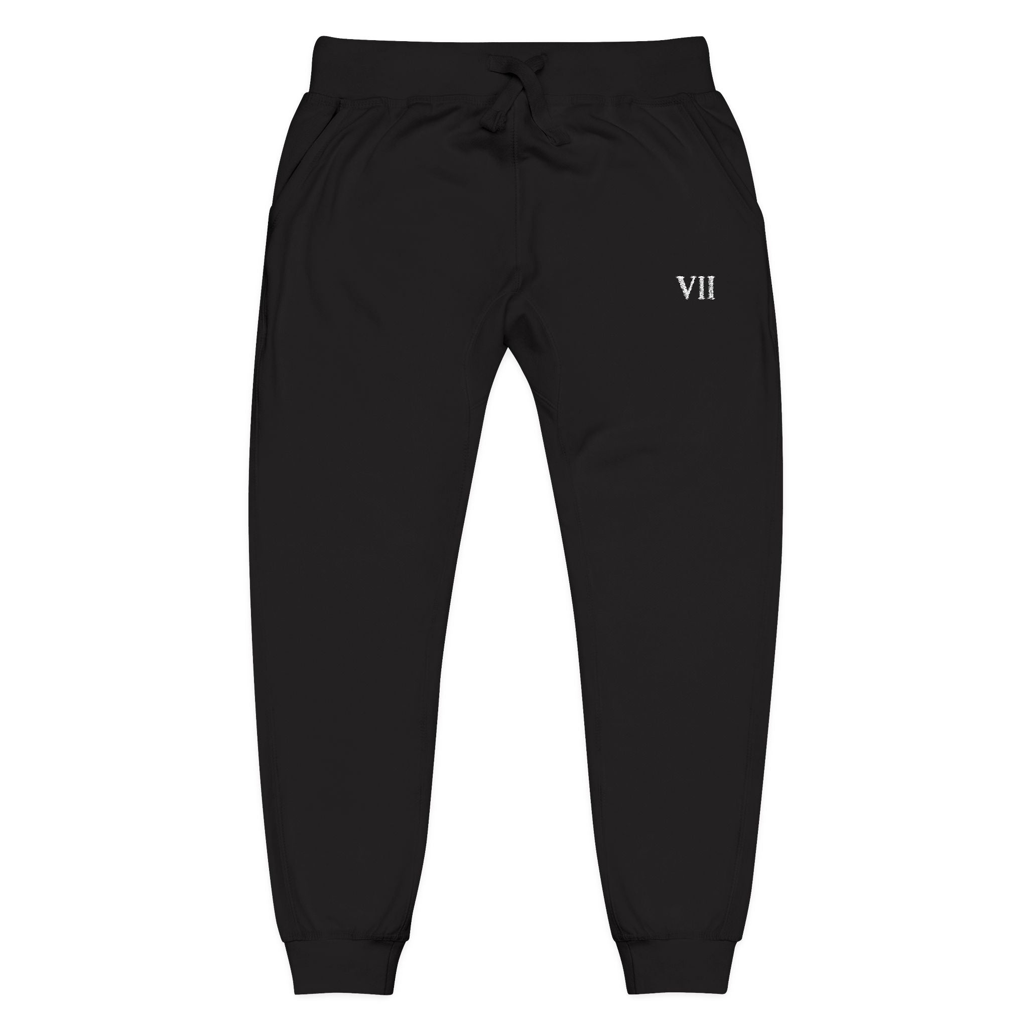 VII Embroidered Fleece Joggers | VII Collection