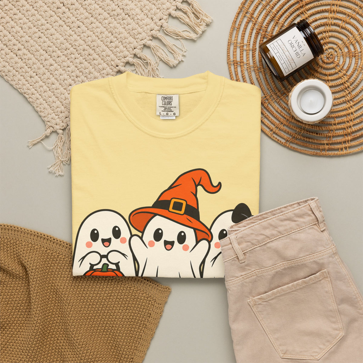 Boo Crew Halloween Ghost Tee | Comfort Colors