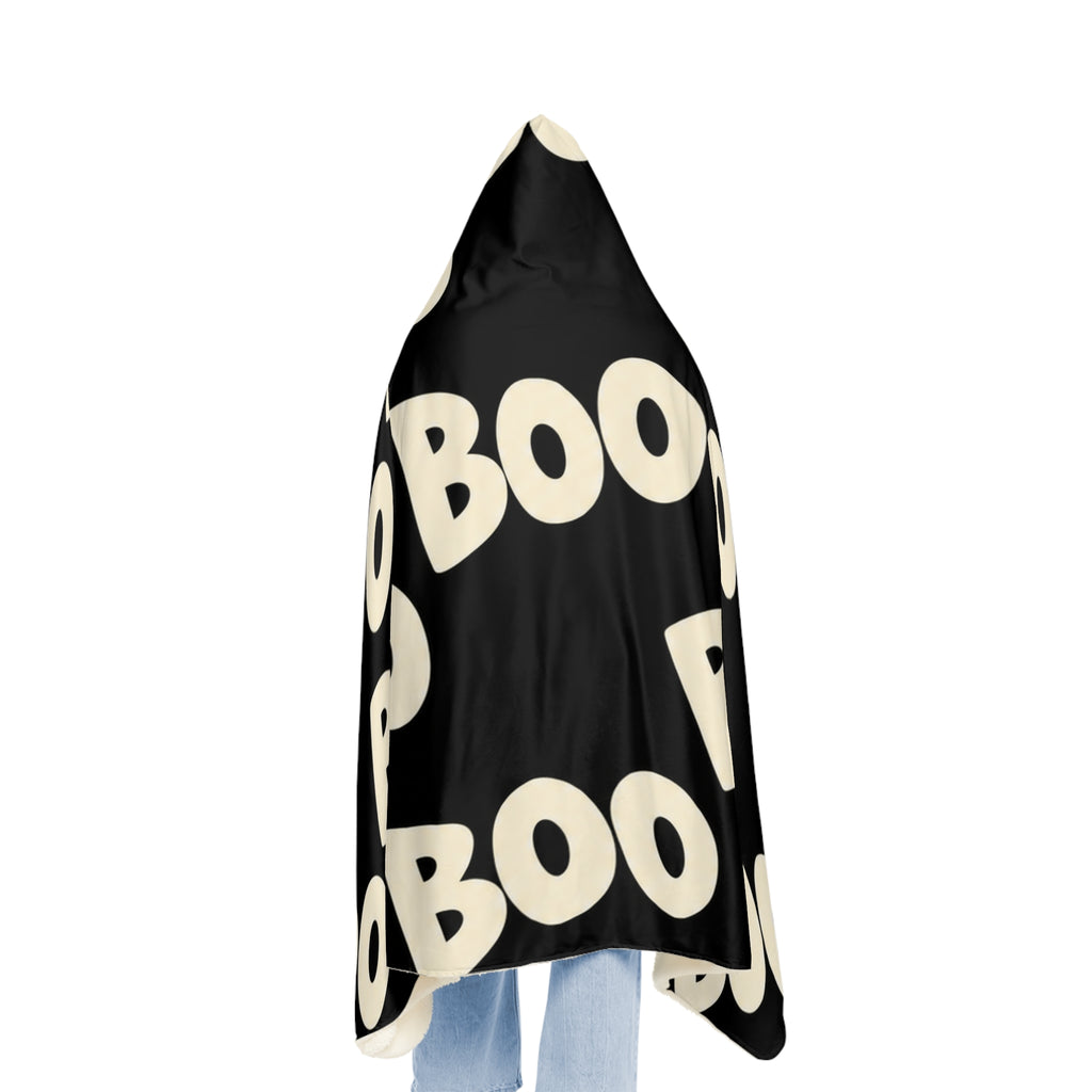 BOO Hooded Halloween Snuggle Blanket