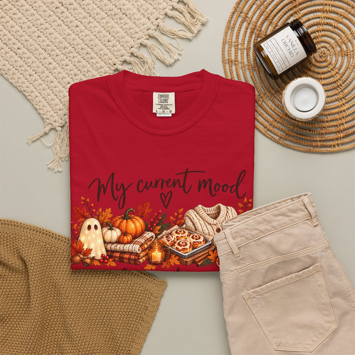 Fall to Christmas Mood Graphic Tee | Cute Holiday T-Shirt | Seven & Jones