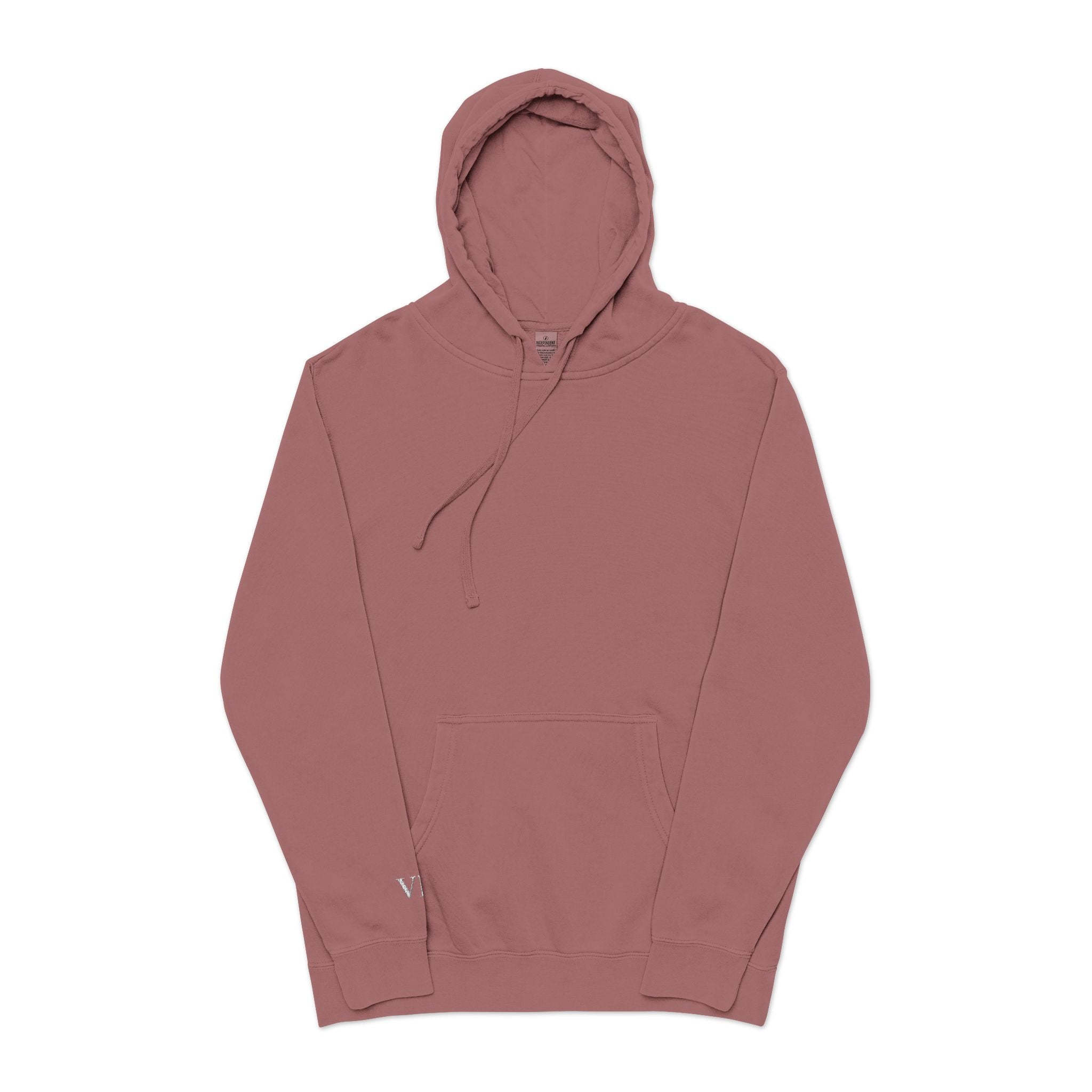 VII Collection on Sleeve | Minimalist Pigment-Dyed Unisex Hoodie