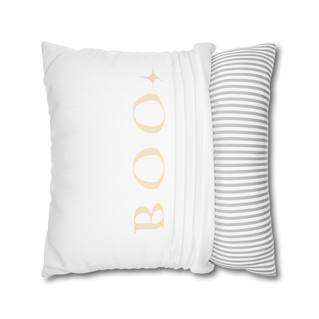 Neutral Ghost & BOO Halloween Pillowcase