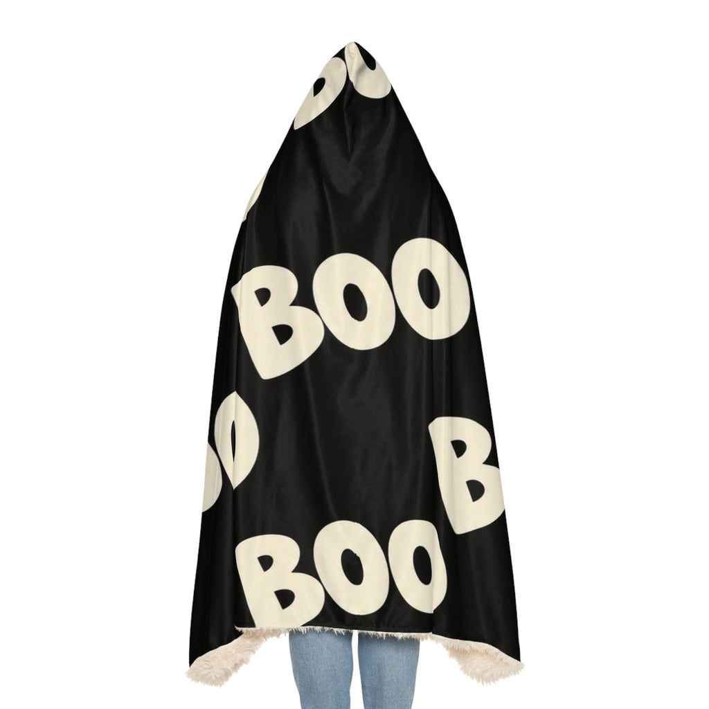 BOO Hooded Halloween Snuggle Blanket