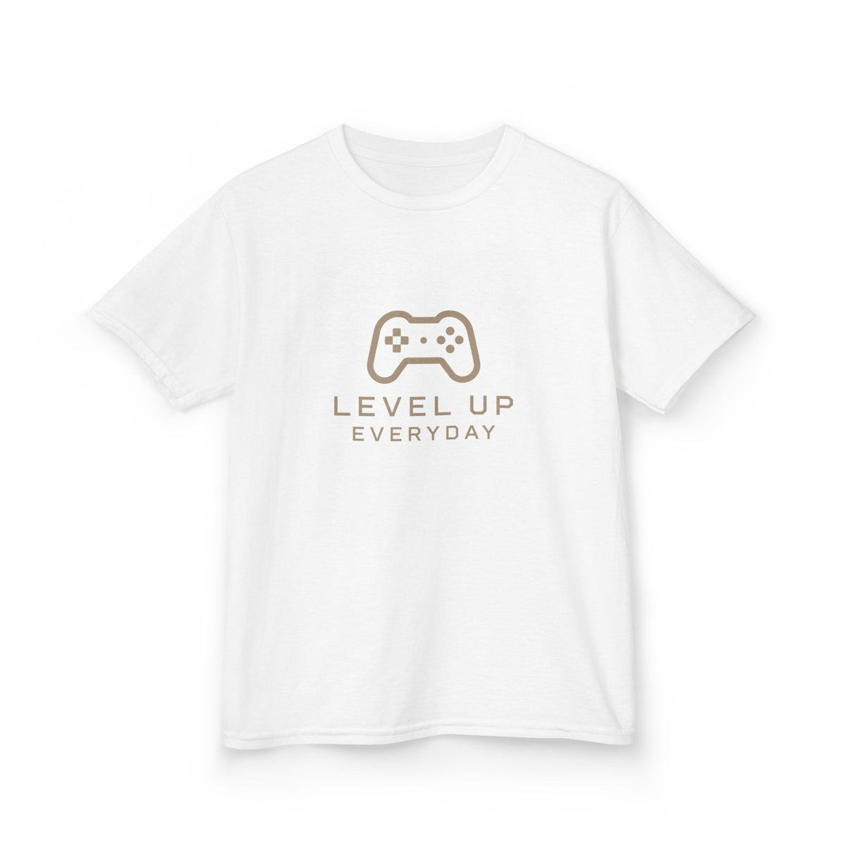 Kids Tee — "Level Up Everyday" Gamer Controller Graphic