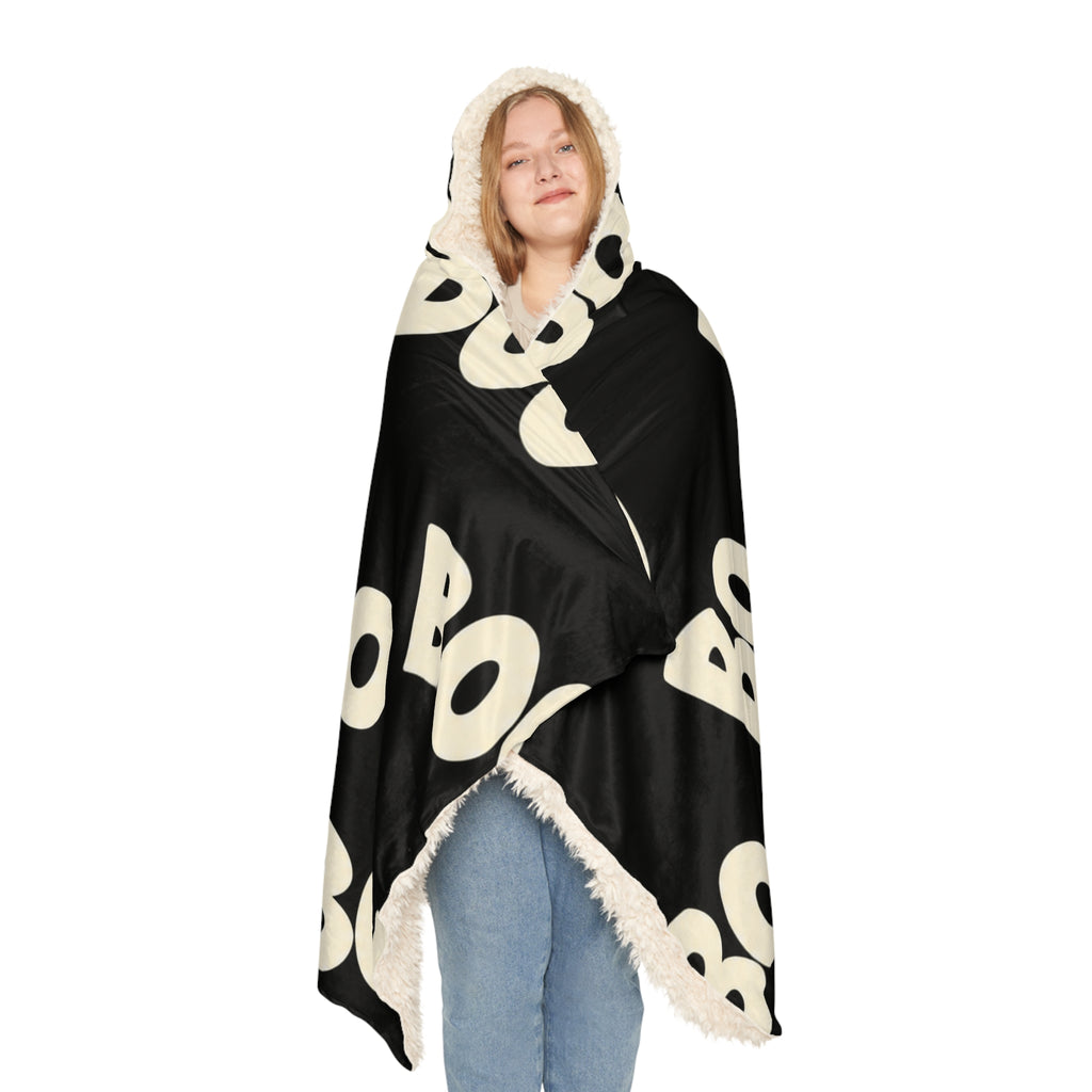BOO Hooded Halloween Snuggle Blanket