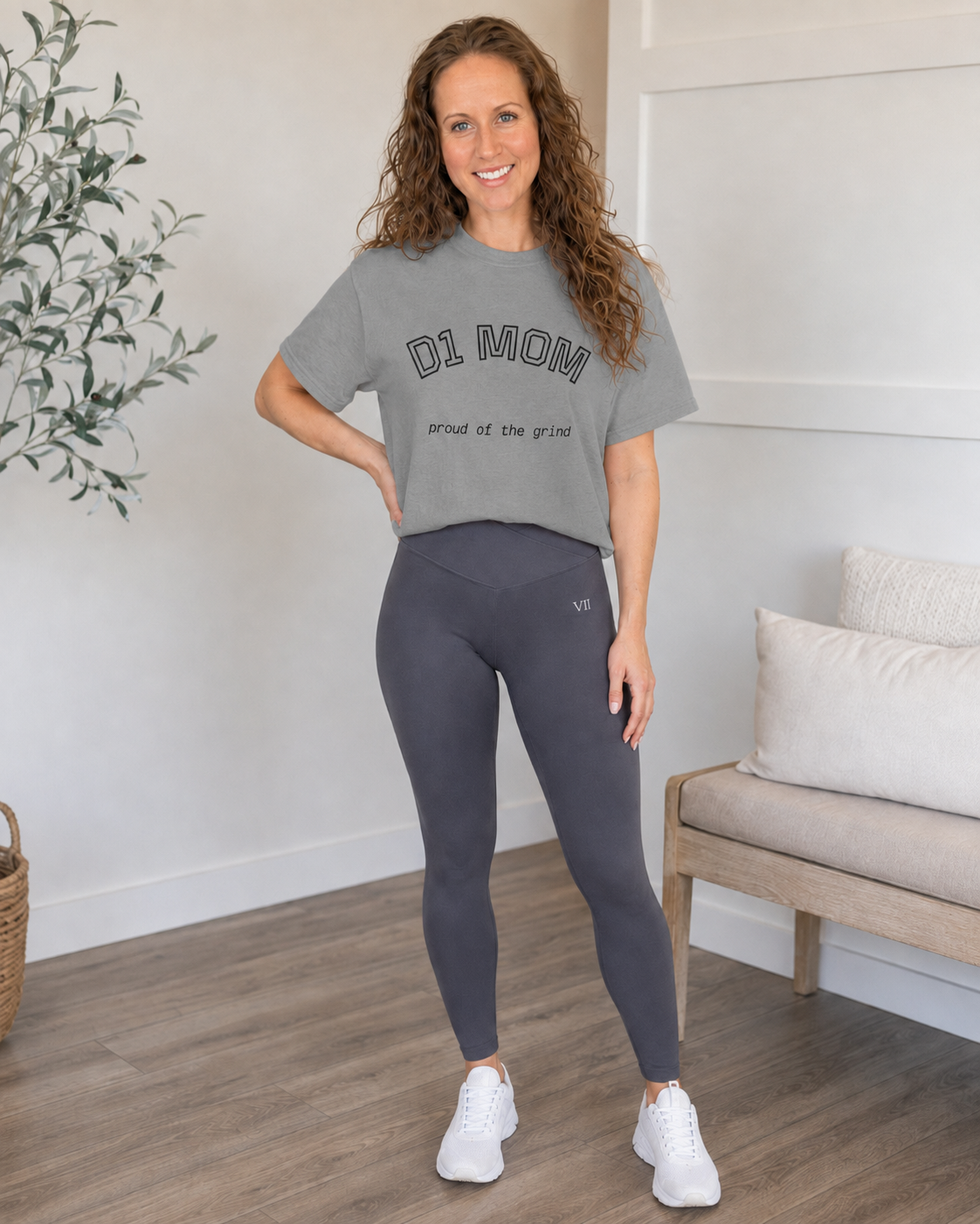 D1 Mom Shirt- proud of the grind comfort colors tee