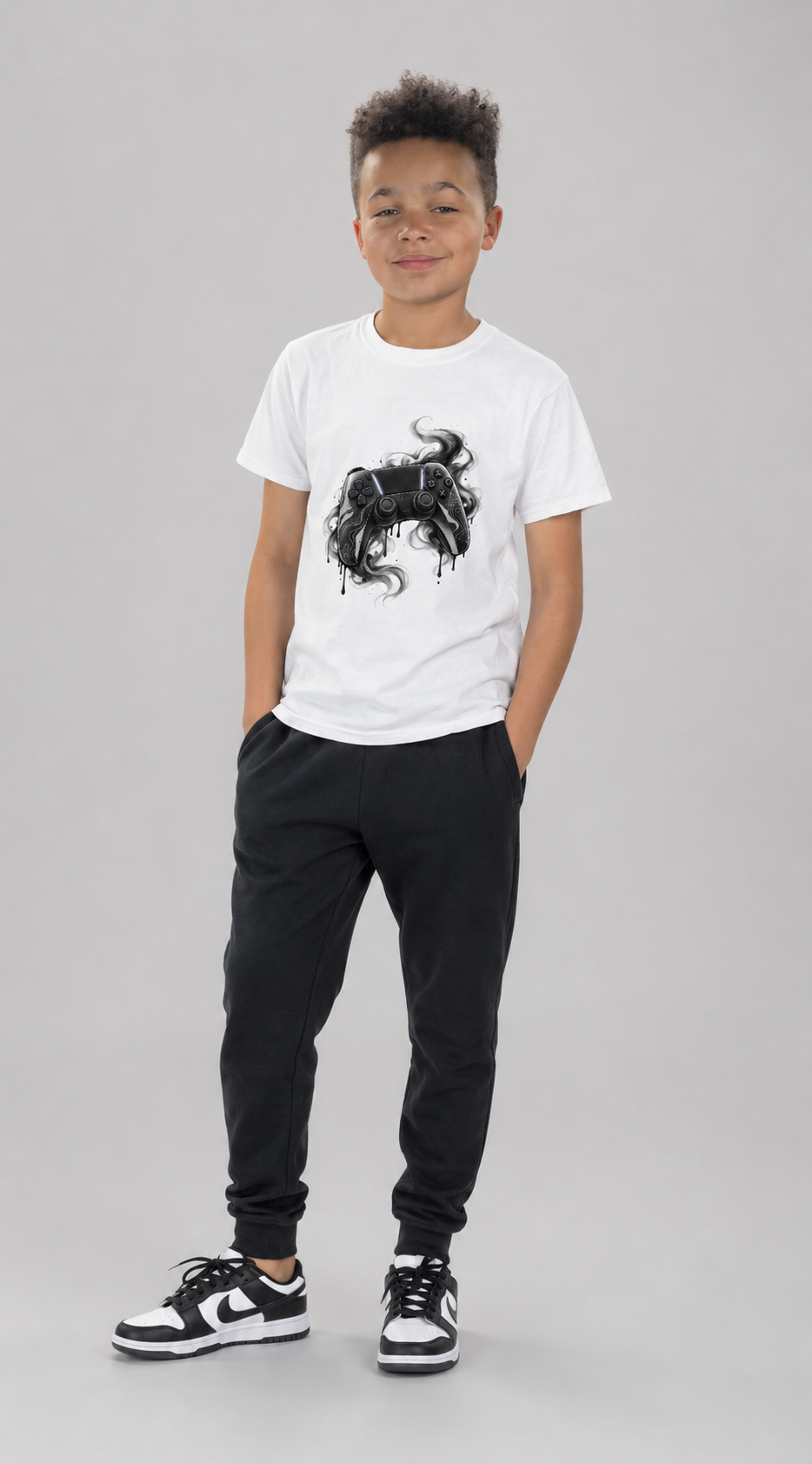 Kids Smoky Controller T-Shirt — X Collection Gaming Tee