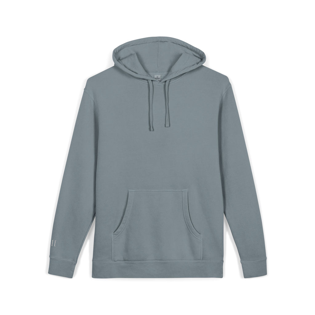 VII Collection on Sleeve | Minimalist Pigment-Dyed Unisex Hoodie