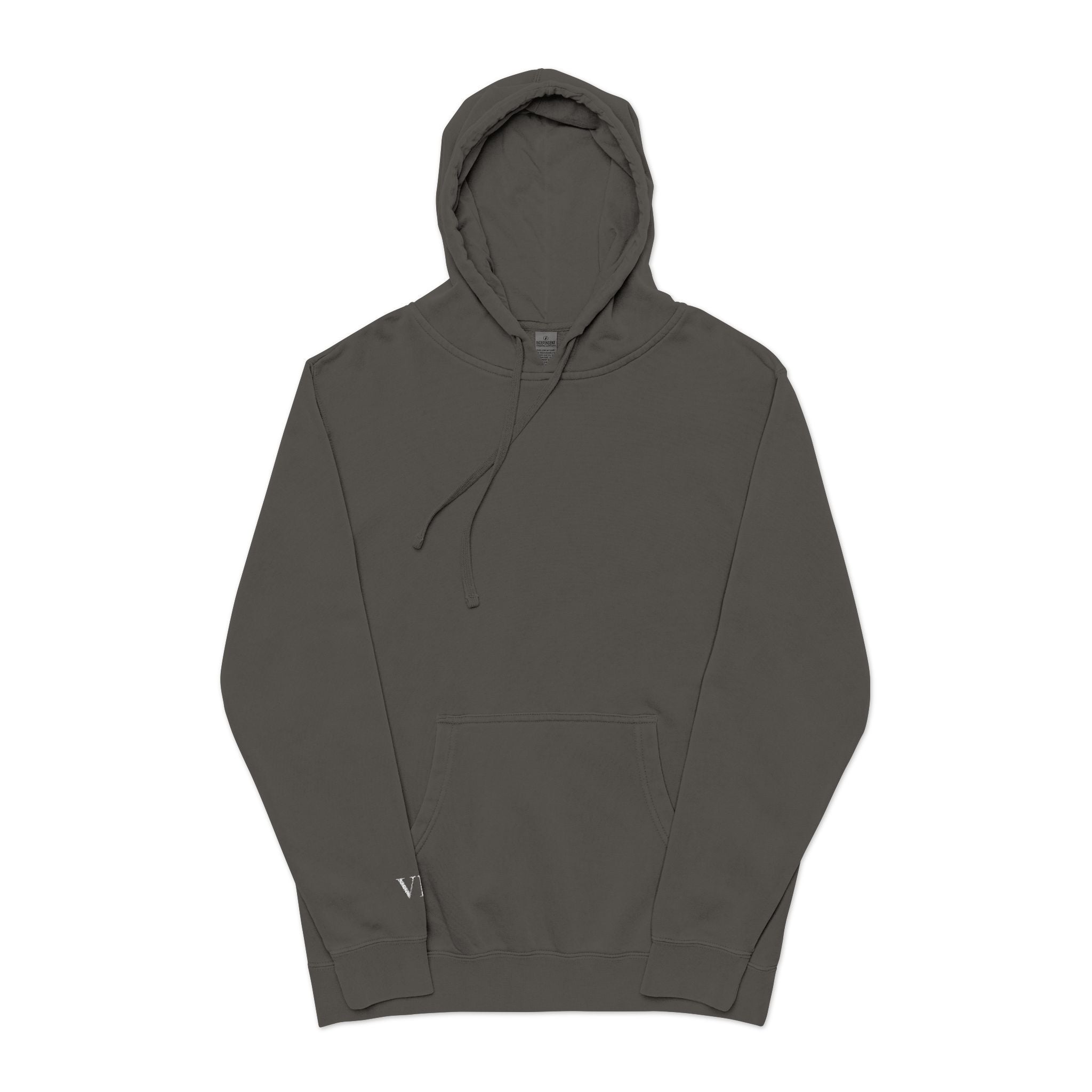 VII Collection on Sleeve | Minimalist Pigment-Dyed Unisex Hoodie