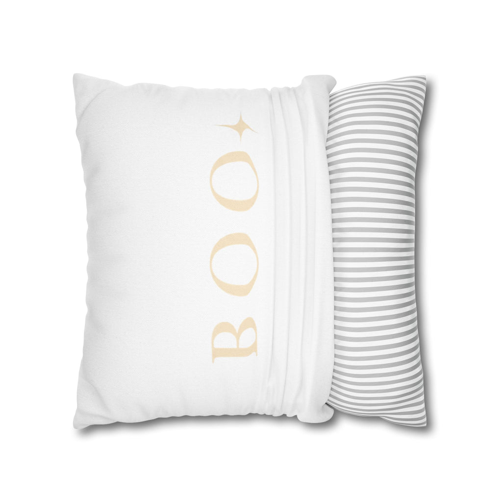 Neutral Ghost & BOO Halloween Pillowcase