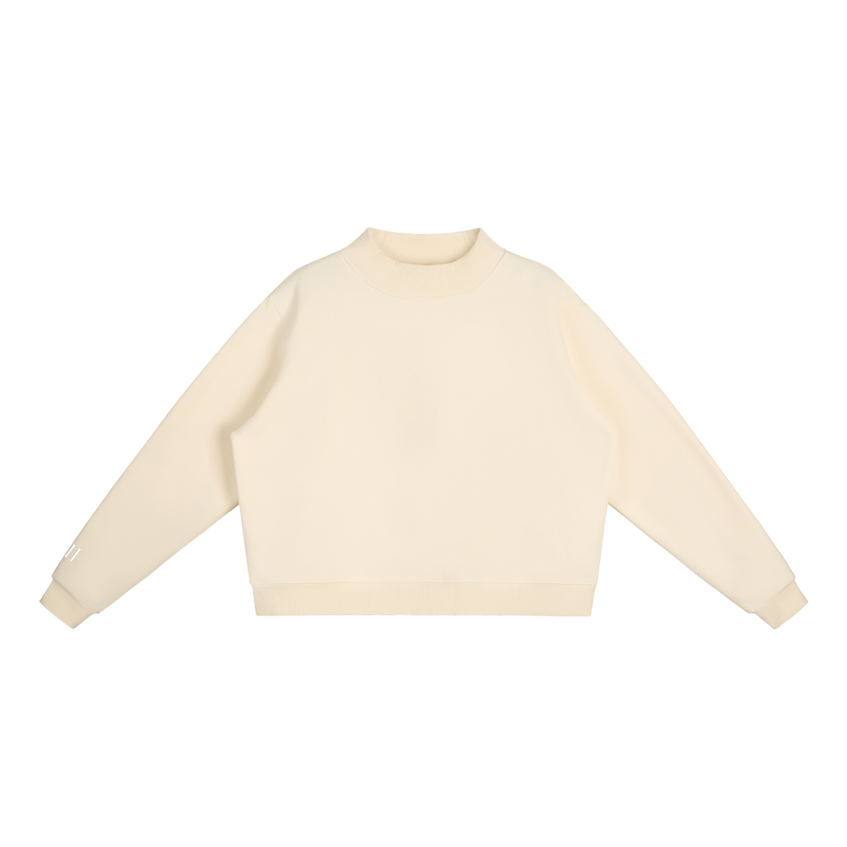 VII Sleeve Essential Fleece Mock-Neck Sweatshirt