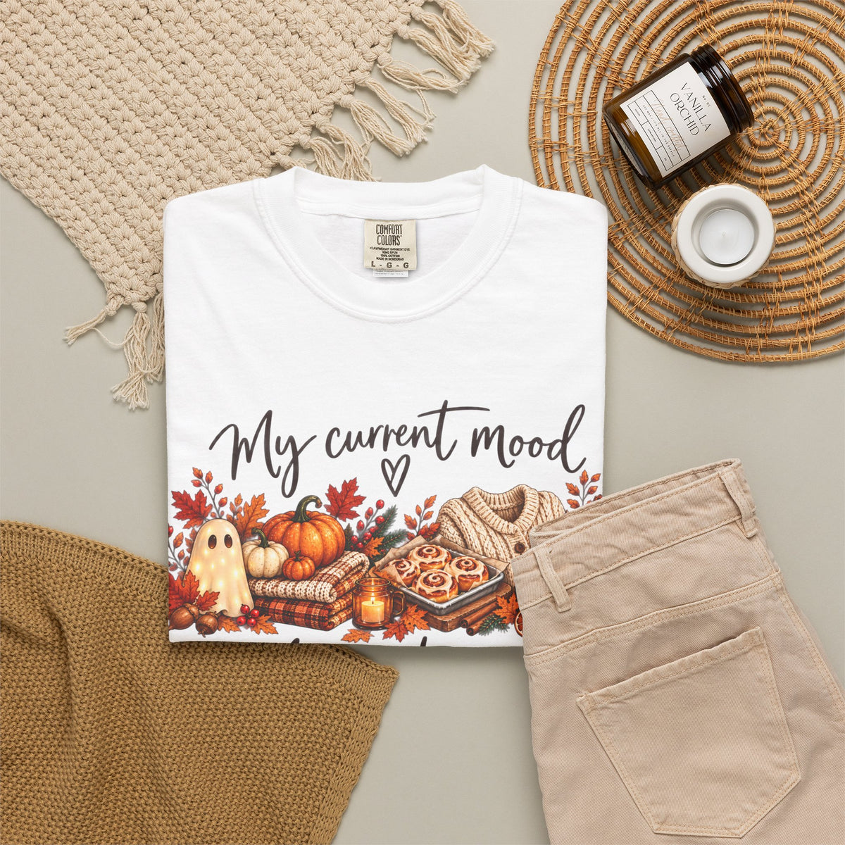 Fall to Christmas Mood Graphic Tee | Cute Holiday T-Shirt | Seven & Jones