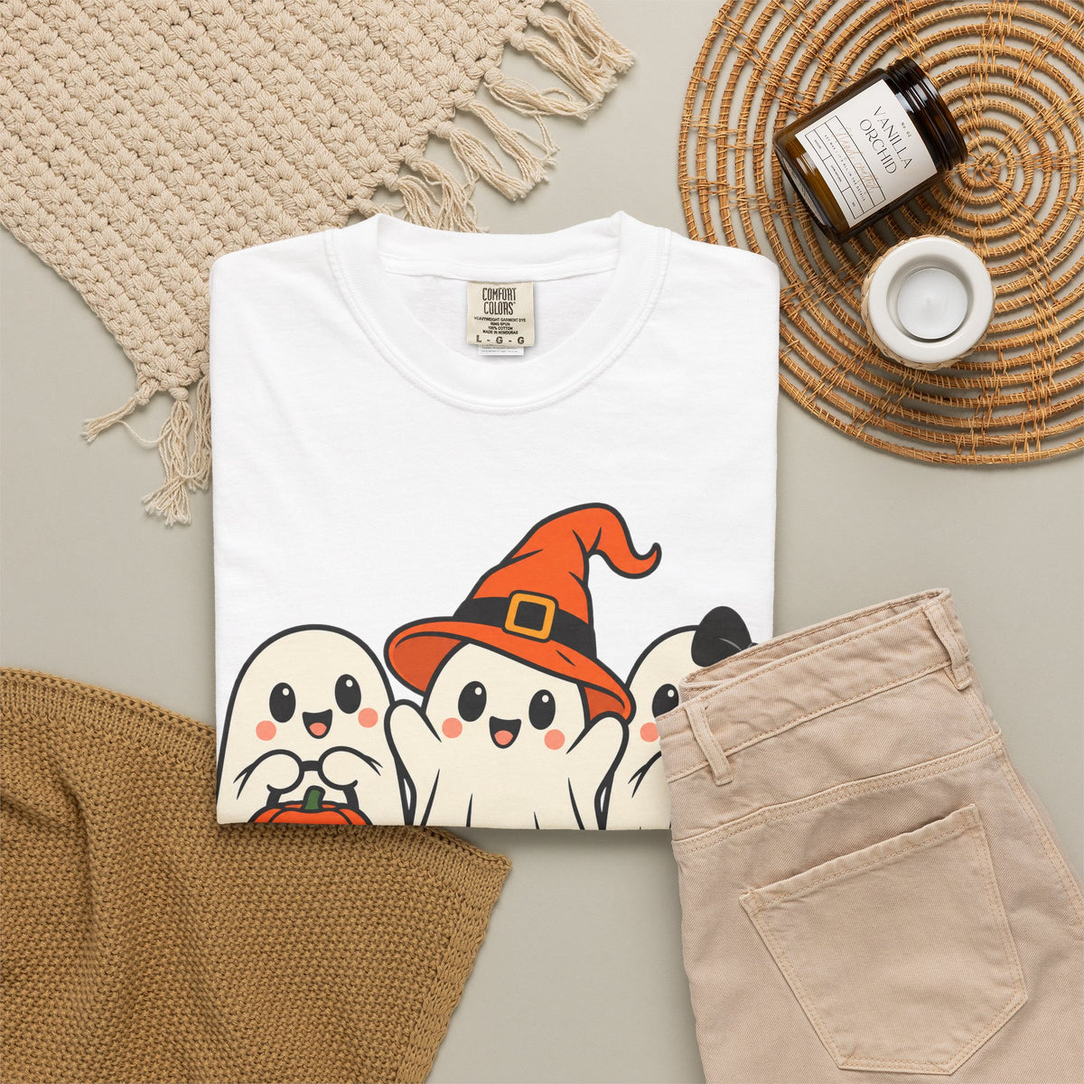 Boo Crew Halloween Ghost Tee | Comfort Colors