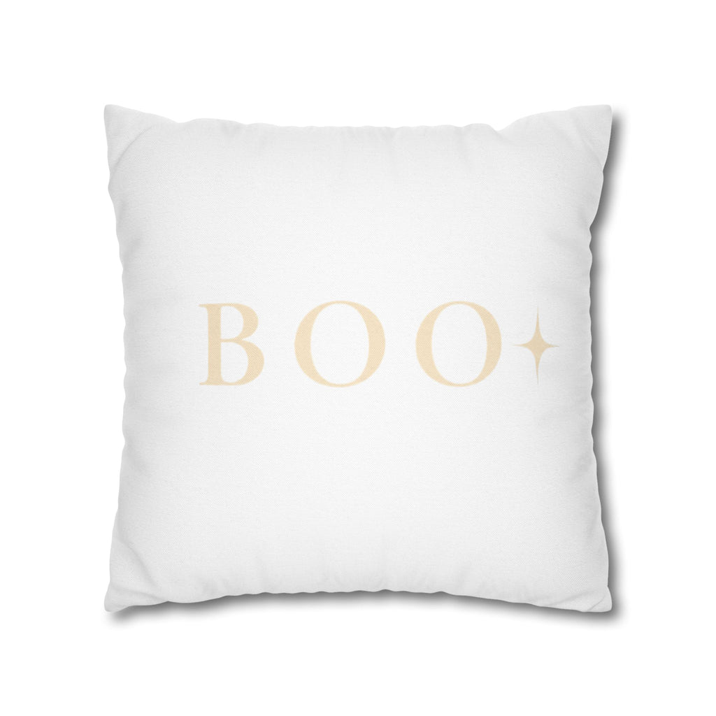 Neutral Ghost & BOO Halloween Pillowcase