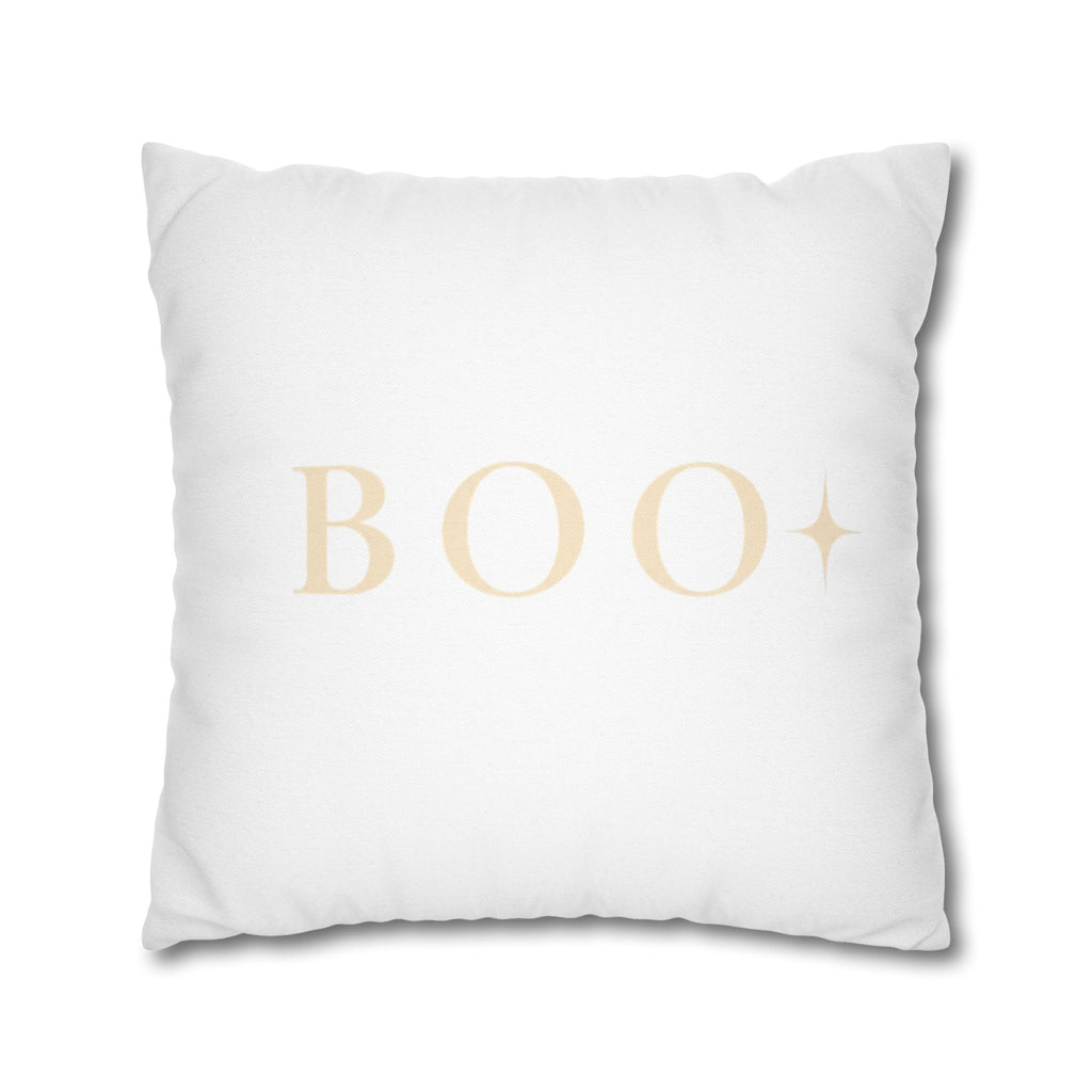 Neutral Ghost & BOO Halloween Pillowcase