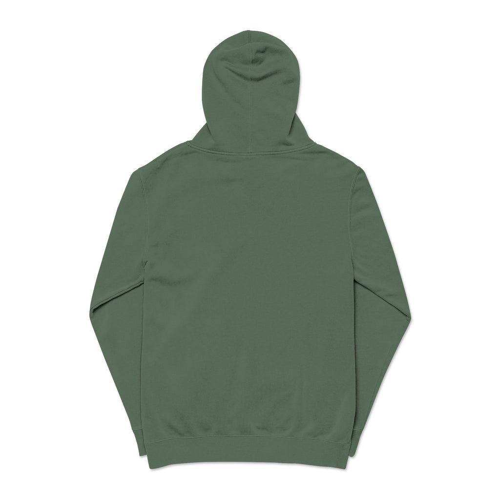 Pigment-Dyed Green Hoodie