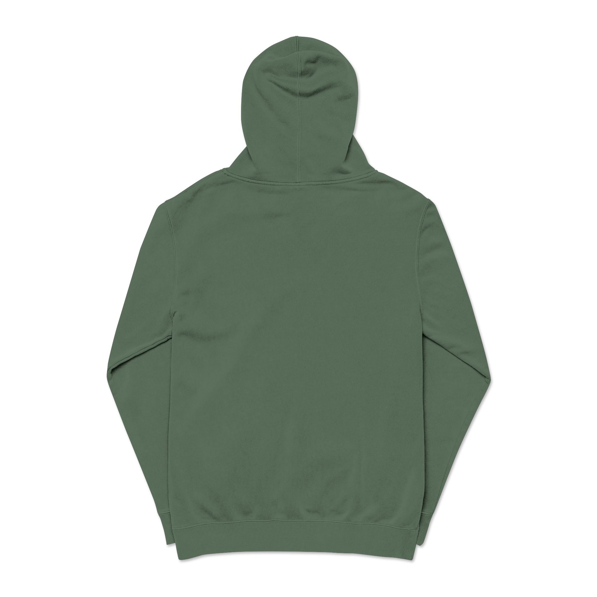 Pigment-Dyed Green Hoodie