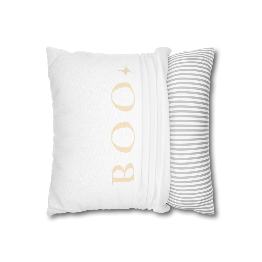 Neutral Ghost & BOO Halloween Pillowcase