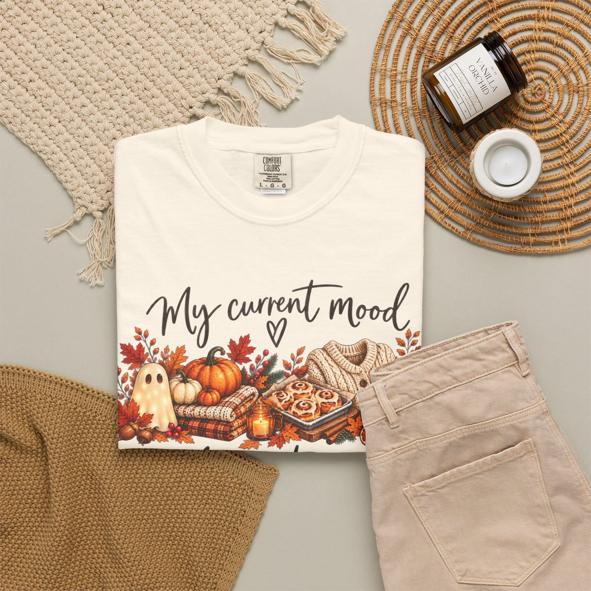 Fall to Christmas Mood Graphic Tee | Cute Holiday T-Shirt | Seven & Jones