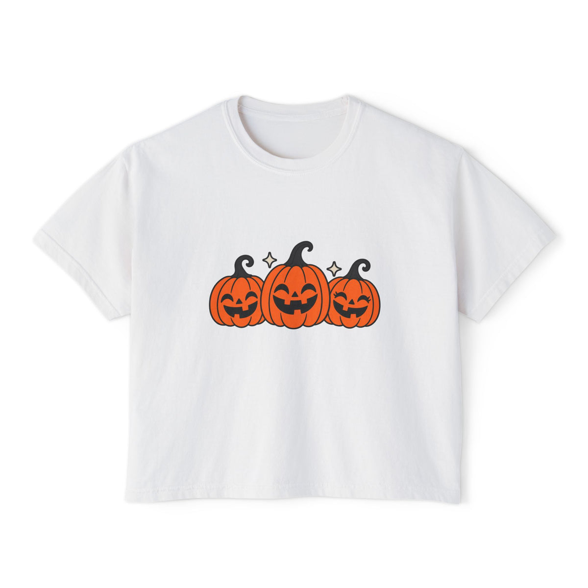 Pumpkin Trio Halloween Women’s Boxy Tee