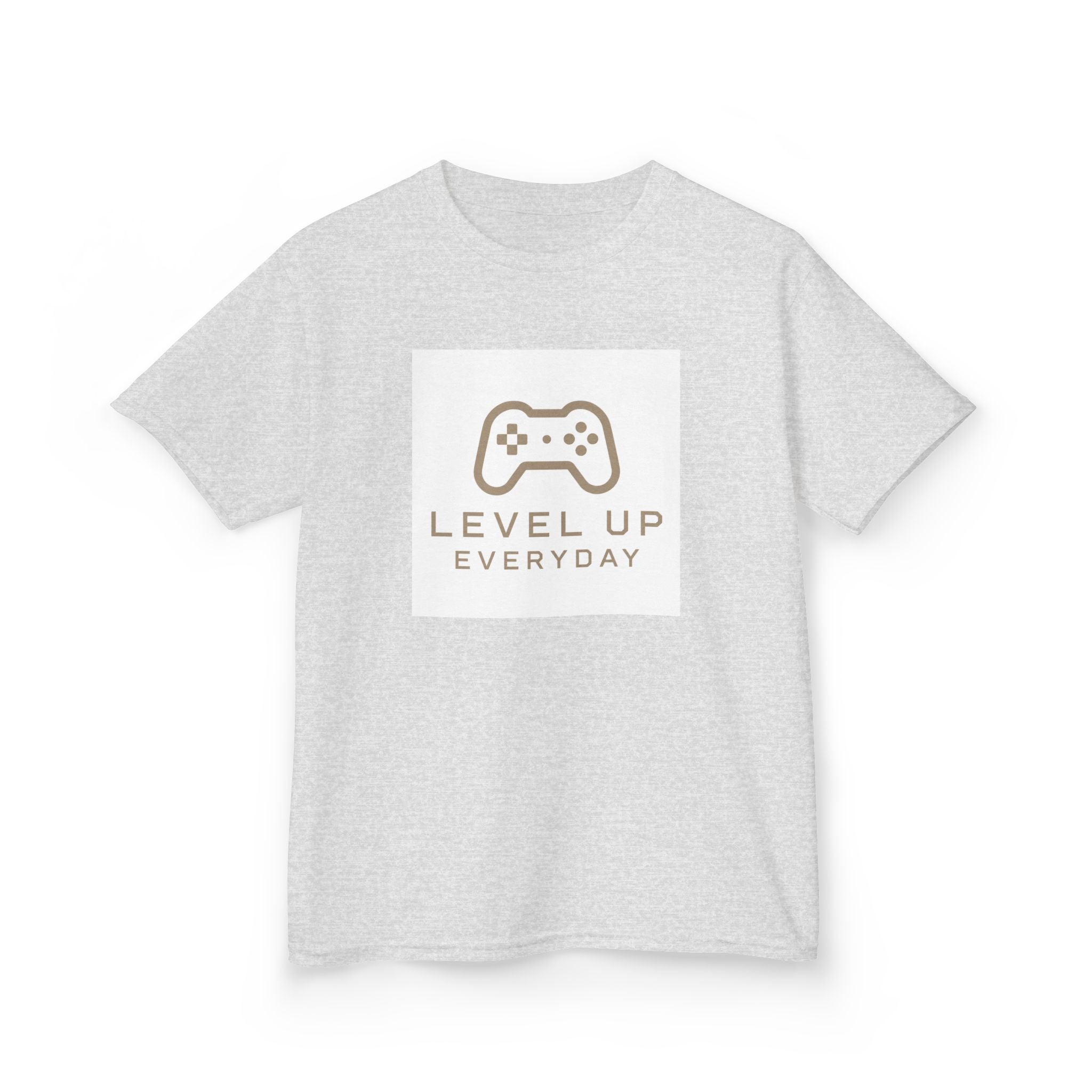 Kids Tee — "Level Up Everyday" Gamer Controller Graphic