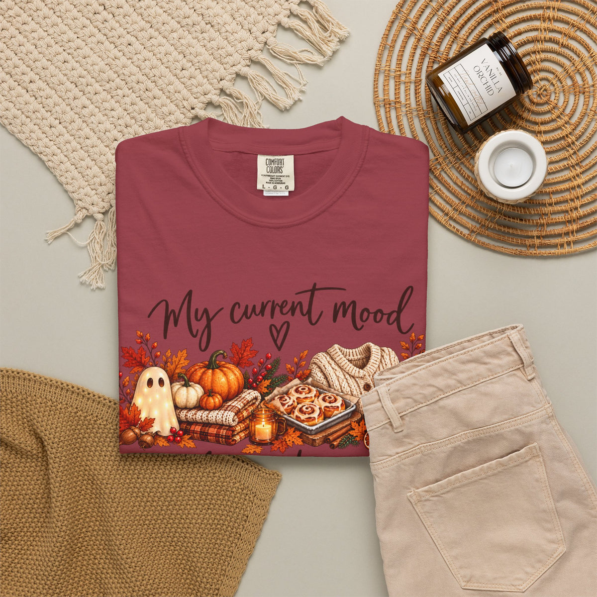 Fall to Christmas Mood Graphic Tee | Cute Holiday T-Shirt | Seven & Jones