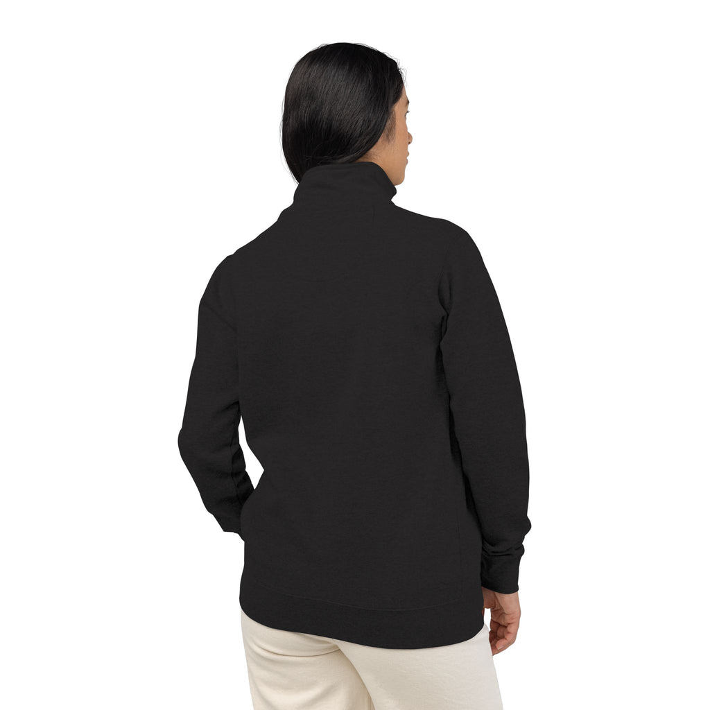 VII Collection Embroidered Fleece Quarter-Zip Pullover