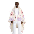 Cute Ghost & Pumpkin Hooded Sherpa Fleece Blanket
