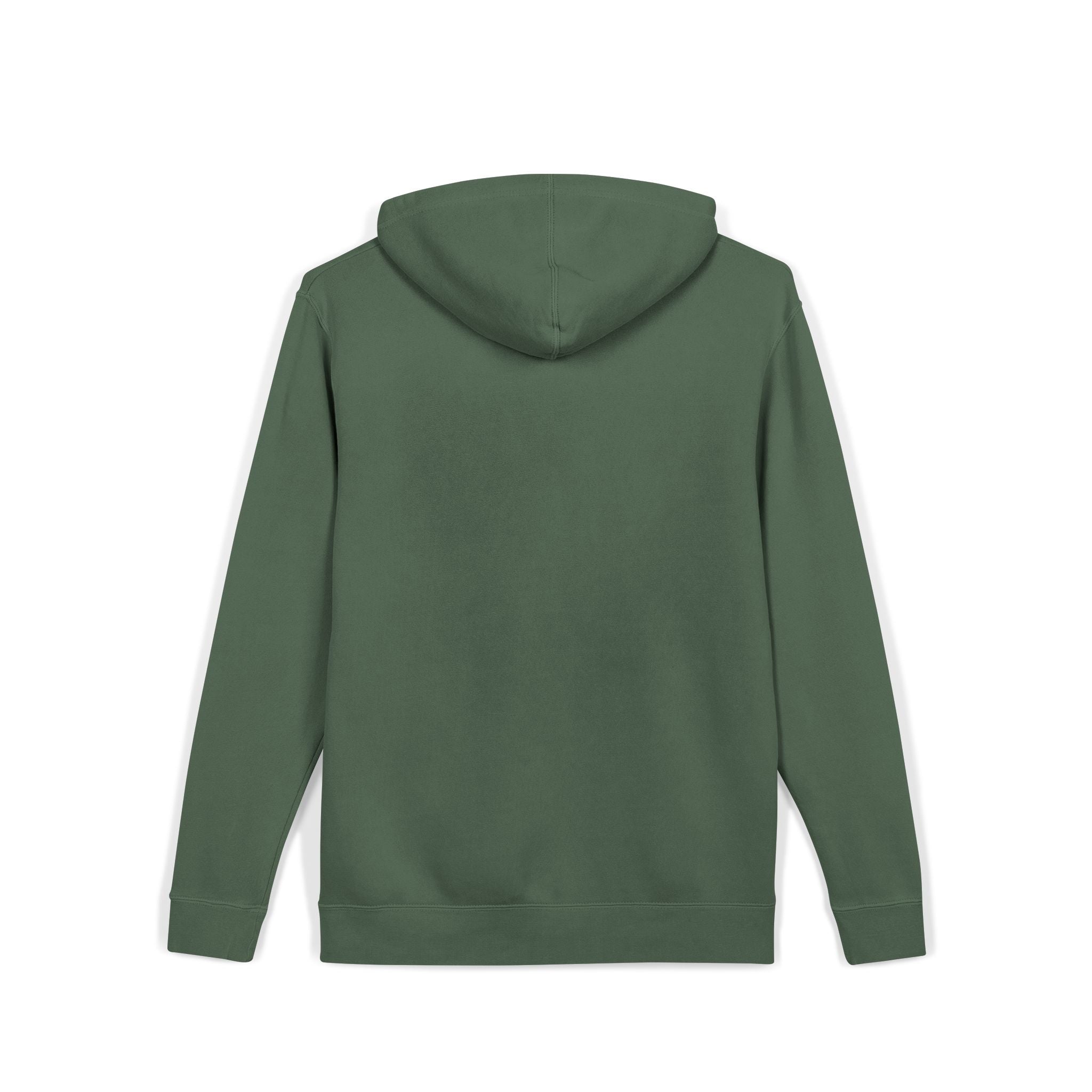 Pigment-Dyed Green Hoodie