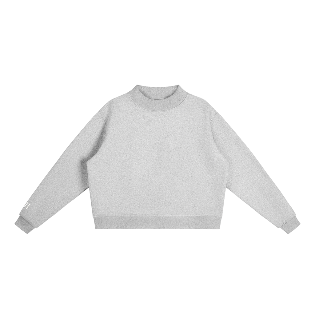 VII Sleeve Essential Fleece Mock-Neck Sweatshirt