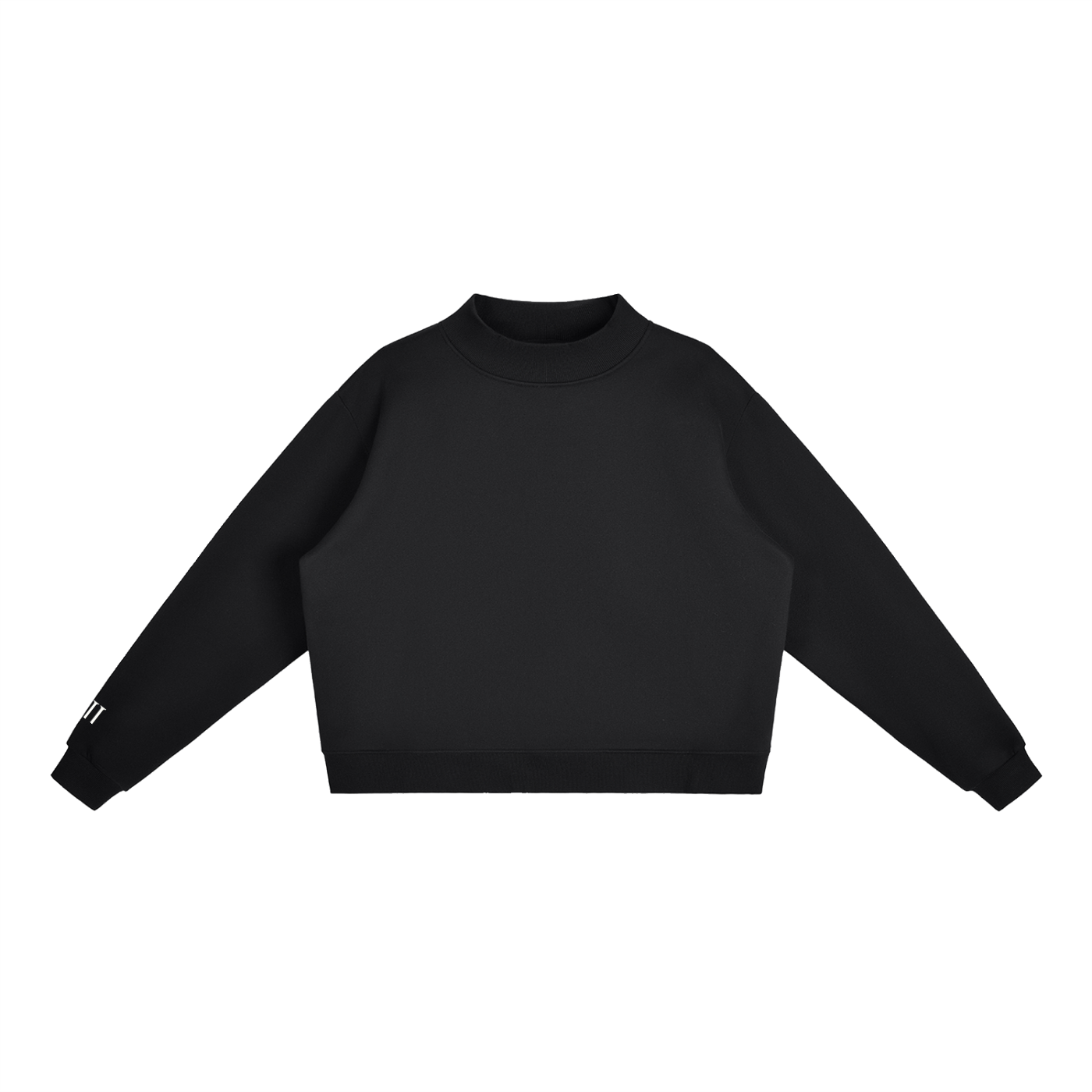 VII Sleeve Essential Fleece Mock-Neck Sweatshirt